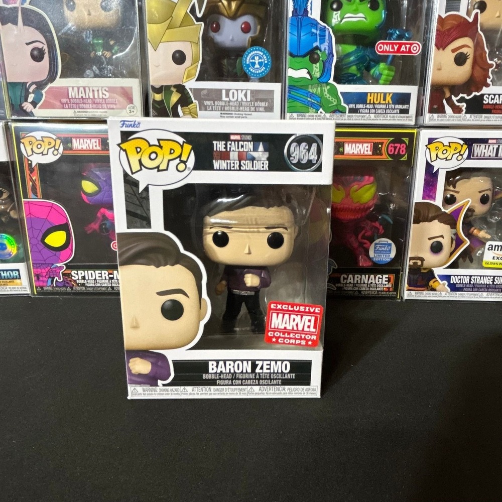 Funko Pop Marvel Baron Zemo 964 Falcon and Winter Soldier Collector Corps New